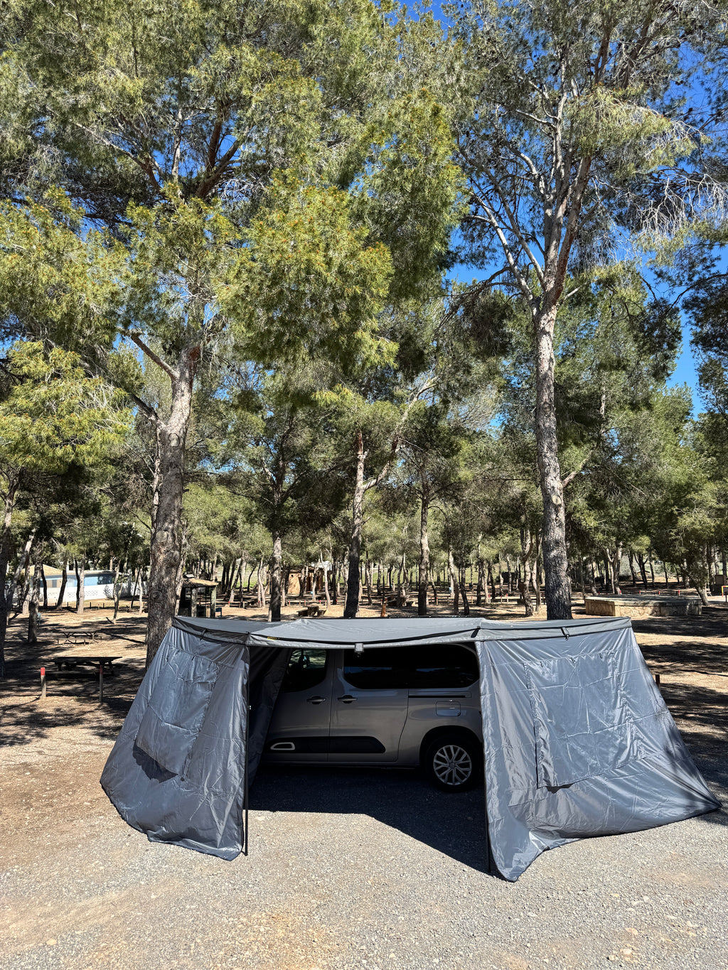Cerramiento de Toldo 180 para coche Jovive