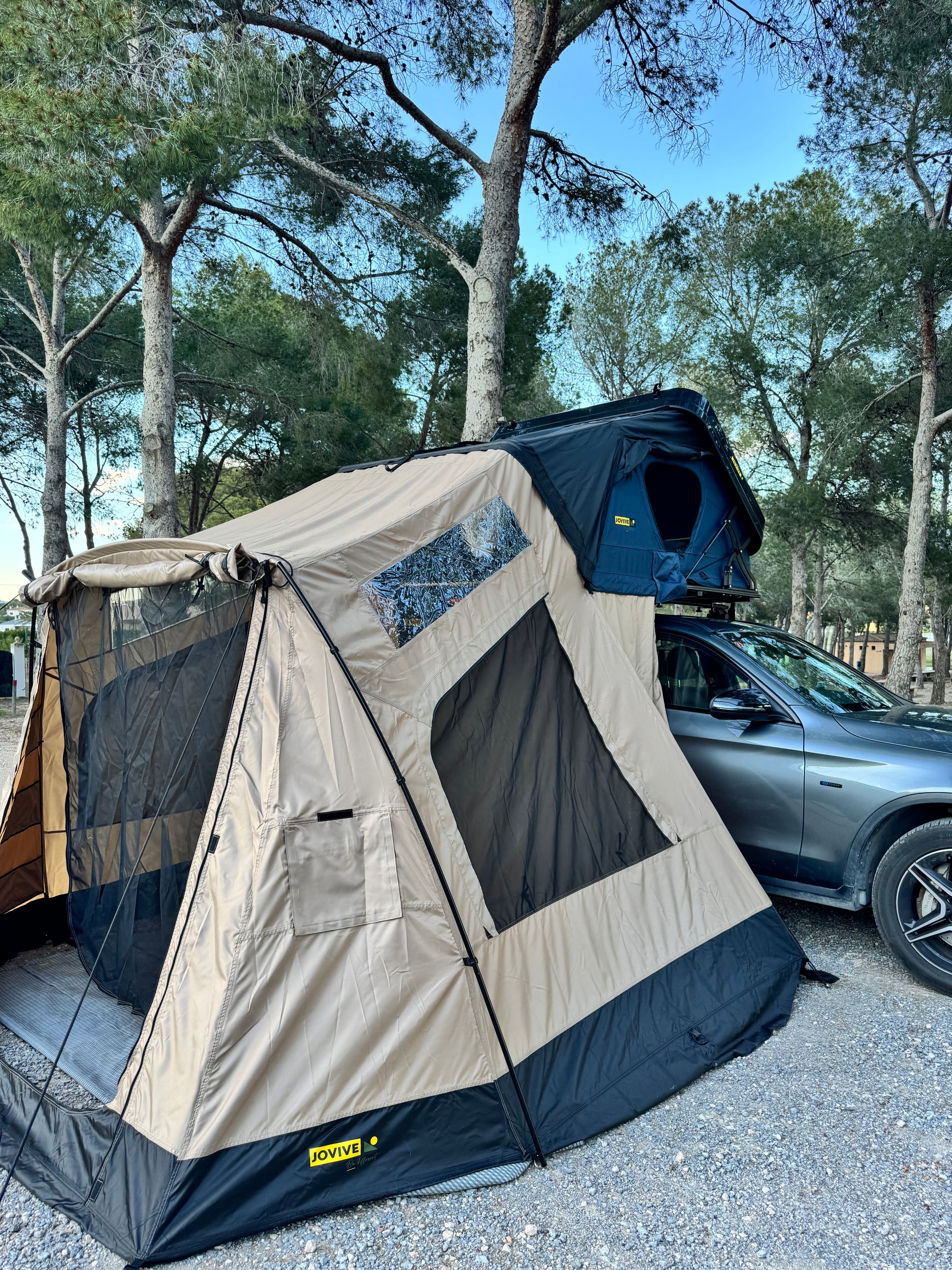 Avance tienda techo coche Jovive Chest ASA M - XL