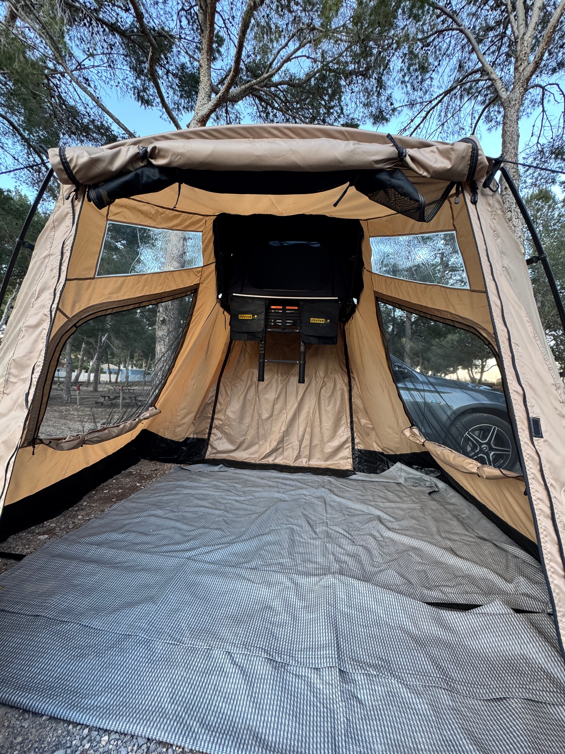 Avance tienda techo coche Jovive Chest ASA M - XL