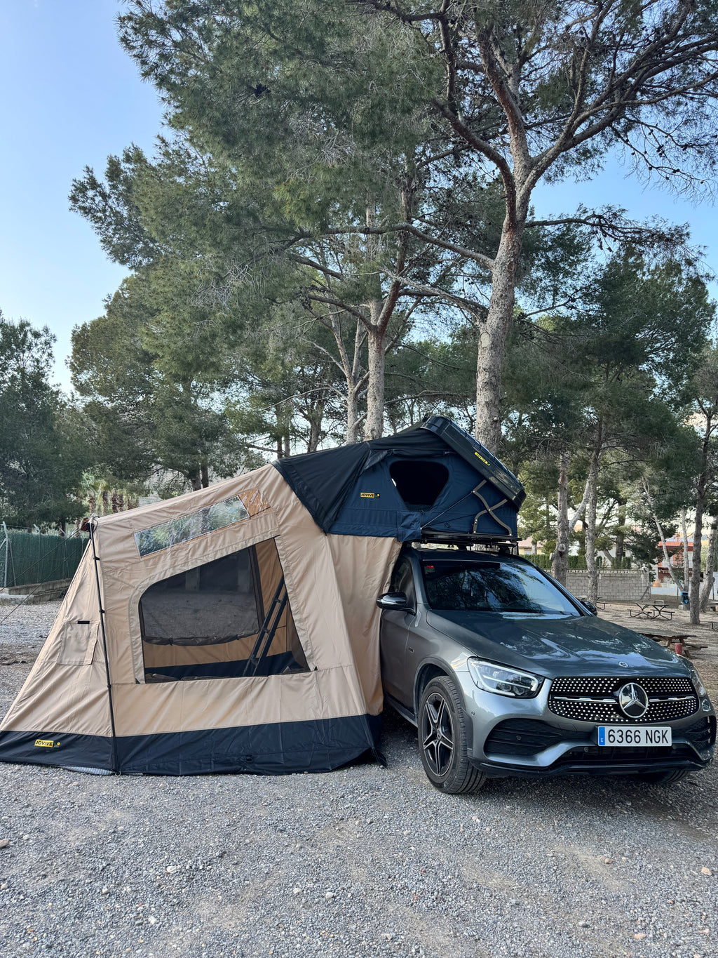 Avance tienda techo coche Jovive Chest ASA M - XL